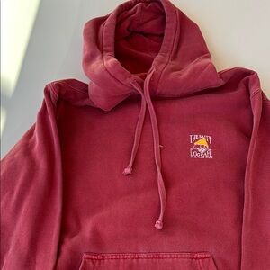 Men's Red Vintage Wash Hoodie